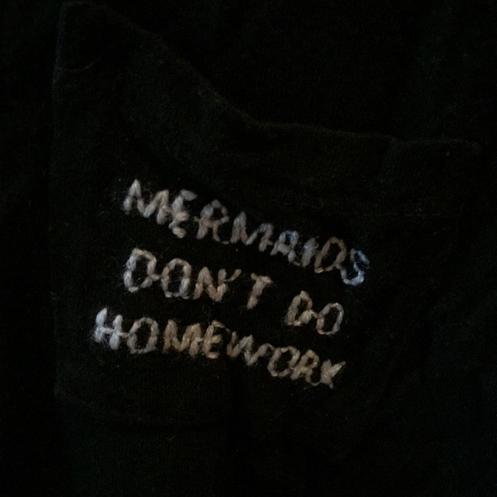 Brandy Melville 'Mermaids Don't Do Homework' Top